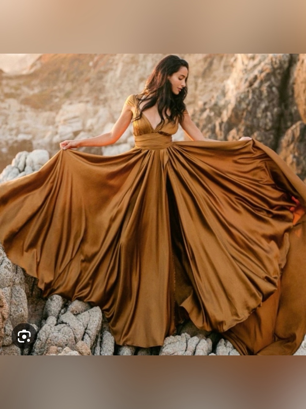 Joyfolie June Impact dress in rust